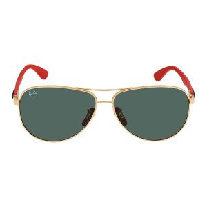 이스퀘어 4436547 Ray-Ban Scuderia Ferrari Green Classic Aviator Mens Sunglasses