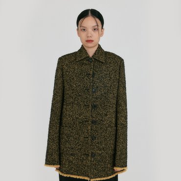EENK ZILVIN Shirt Jacket - Beige/Black