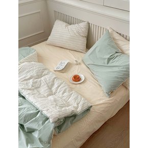 메이블 스트라이프 고밀도 순면 양면 광폭 차렵이불 5colors
