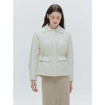 HACIE (6차 리오더) CASHMERE COLLAR LIGHT DOWN JACKET [IVORY][BLACK]