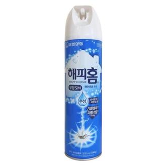 제이큐 해피홈 에어졸 살충제 무향SM 수성 에어로졸 모기약 500ml