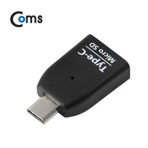 [IB364]  Coms USB 3.1 카드리더기(Type C) Micro SD전용, Black