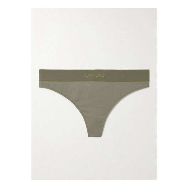 스트레치 모달 저지 텅 팬티 그린 46376663162862582