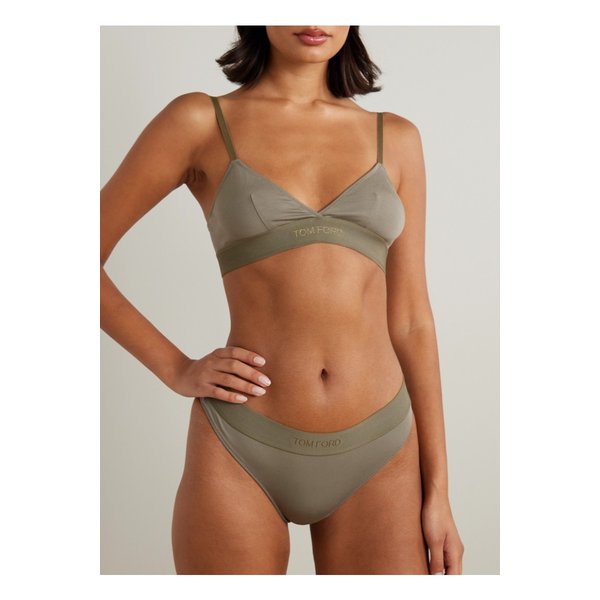 스트레치 모달 저지 텅 팬티 그린 46376663162862582