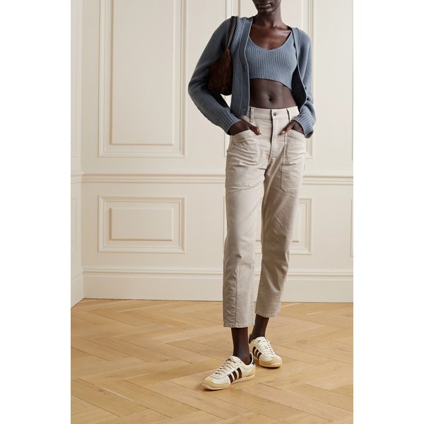 베로니카비어드 찰리 코튼 혼방 트윌 테이퍼드 팬츠 베이지 43769801095387613