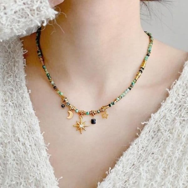 [옷자락] 여자 데일리 여리여리 레이어드 팬던트 목걸이