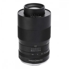 칠판 7아티산스 60mm F2.8 매크로 E 마운트 소니 E APS-C 블랙 렌즈