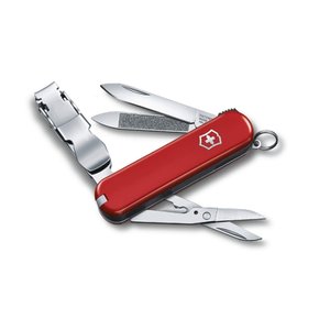 VICTORINOX 580 8 (빅토리 녹스) 네일 클립 레드 손톱 깎는 손잡이 찢어 붙여 붙이기 쉬운 탑재