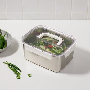 보관이 편리한 스텐 모듈러 밀폐용기 4.2L 화이트 J70N902107600