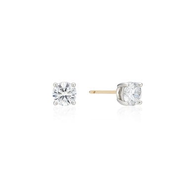 이에르로르 에센스 랩다이아 14K(W) 0.5ct 솔리테어 귀걸이 HL4E44420W4XXX