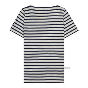 [세인트 제임스] SS25 여성 에트릴 티셔츠 8414 50 ECRU MARINE 114519