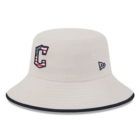 [해외] 1064072 뉴에라 모자 MLB Cleveland Guardians 2024 Fourth of July Bucket Hat - Khaki