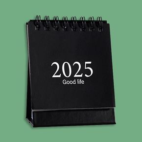 2025년도 캘린더 탁상용 달력 2025년 탁상 책상 1년 작은 미니 블랙