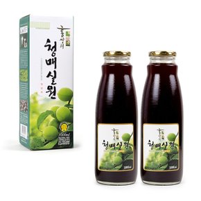 홍쌍리매실청 청매실원 1000ml x 2병 /매실원액 매실명인의 비법 레시피
