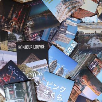 셀러허브 리무버블 감성 여행 데코 스티커 [40종 일본 파리 미국 트래블 노트북 선물 포장 (S12418668)