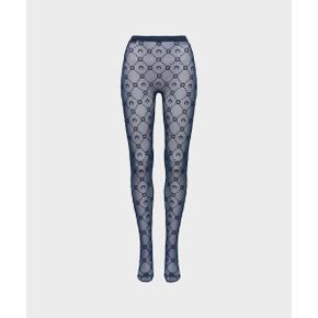 여성 모노그램 메쉬 플락 타이츠 네이비 MOONOGRAM MESH FLOCK TIGHTS NAVY