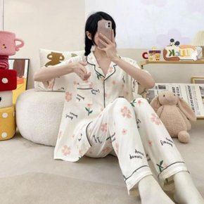 여성 파자마 긴팔 긴바지 세트 홈웨어 잠옷 SD-5144