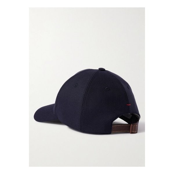 로고 자수 버진 울 캔버스 캡 블루 1647597356766641