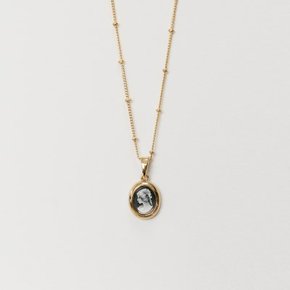 oval cameo necklace 小 (2colors)