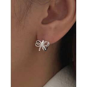 silver925 ribbon earring