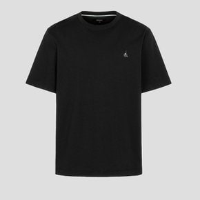 SS24[BC4242E025][Essential] 남녀공용 수피마 코튼 라운드넥 티셔츠 - 블랙