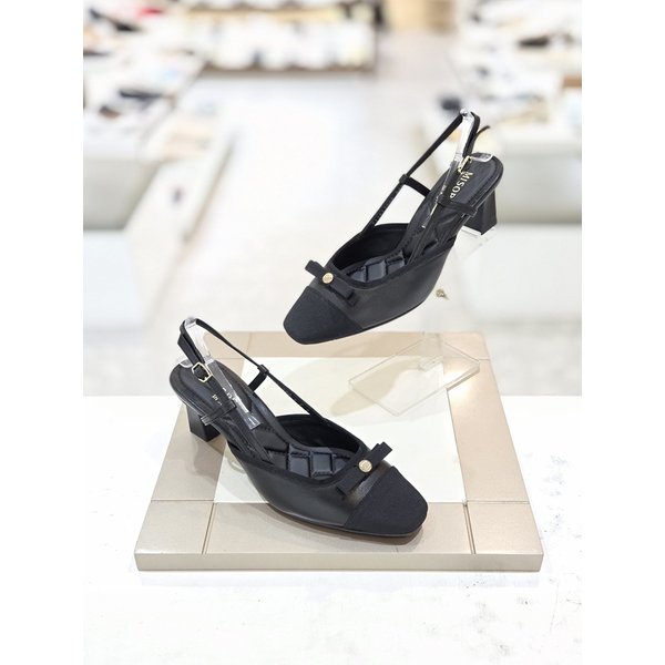 [시흥점] 여성 6센티 리본 장식 슬링백 샌들 (712612009)