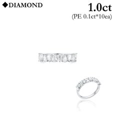 18K 튜더로즈 페어컷 다이아몬드 반지 LRD24051D