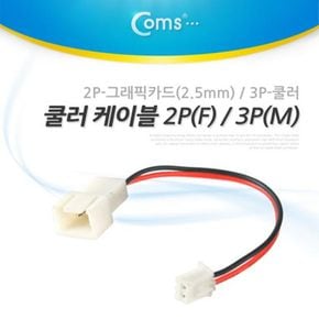 쿨러 케이블 악세사리 2PF 3PM 2P-그래픽카드2.5mm 3P-쿨러 X ( 5매입 )