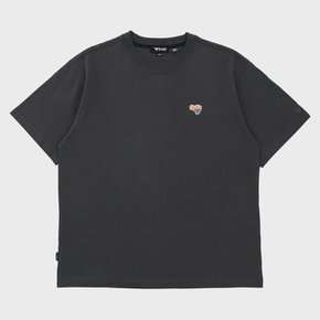 SMALL LOGO ESSENTIAL T-SHIRTS [CHARCOAL]