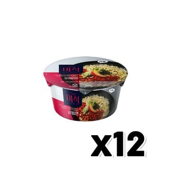  더미식 비빔면 큰컵 컵라면 130g x 12개