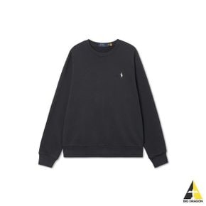 RALPH LAUREN 루프백 테리 스웨트셔츠 - 블랙 108223548