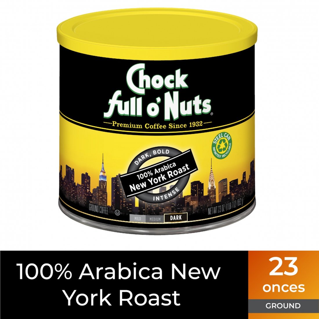 Chock full oNuts초쿠풀오너츠 아라비카 뉴욕 로스트 분쇄 커피 다크 로스트 믿고 사는 즐거움 SSG COM