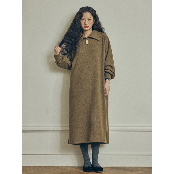 따스한 카라 원피스 (3COL) Y50062