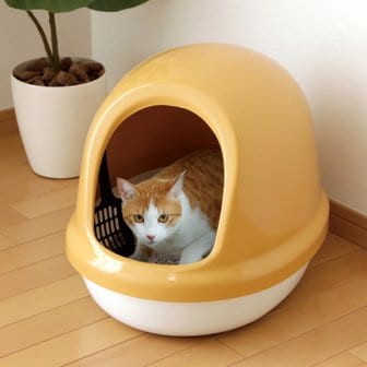 아이리스 사막화방지 후드형 오픈형 고양이 화장실 풀커버 PNE-500-F