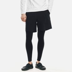 맨 에센셜 9부 레깅스 쇼츠 블랙 (B6SMWLP102BLK)