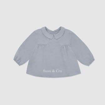 슈슈앤크라 mini 미엘로 카라 셔츠 ㅡ 블루