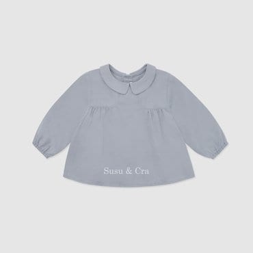 슈슈앤크라 mini 미엘로 카라 셔츠 ㅡ 블루