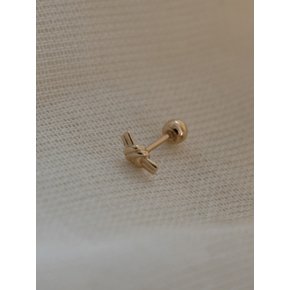 14k double string piercing