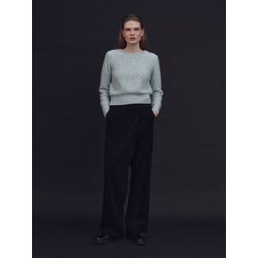 Wool draped pants (Black)