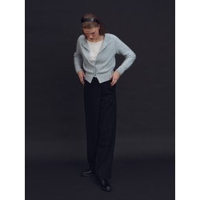 Wool draped pants (Black)