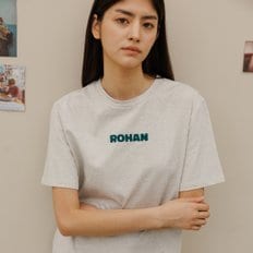 Logo round half-sleeve t-shirt_Oatmeal