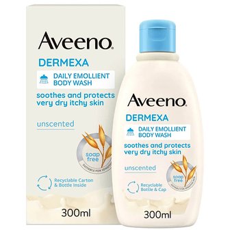  아비노 더멕사 데일리 이몰리언트 바디 워시 Aveeno Dermexa Emollient Body Wash 300ml 2개