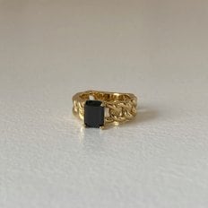 Square black ring (2024fw06)