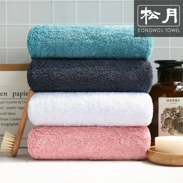 헤스티지 180g 40수 호텔수건 크리스마스 띠지 3매 크라프트 선물세트