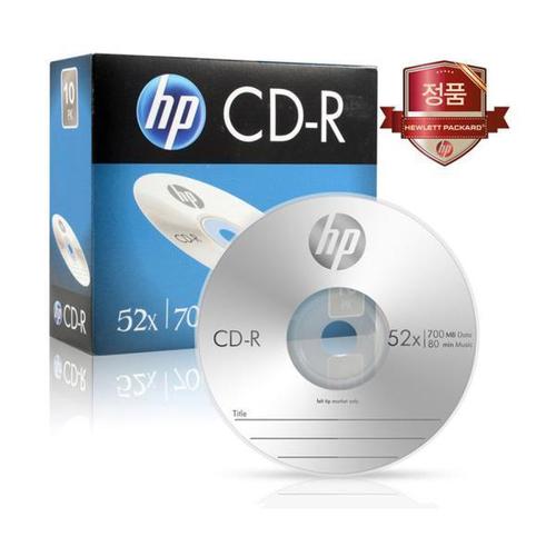 HP Media CD-R Slim 케이스 52x 700MB 1P 10장