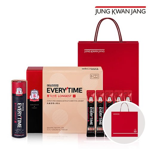 홍삼정 에브리타임 롱기스트 (10ml*20포) 선물세트 / 쇼핑백 포함 / 신속출고
