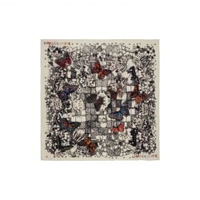 4750835 Zadig  Voltaire Blondie Butterfly Lace Silk Scarf