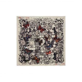 쟈딕앤볼테르 4750835 Zadig  Voltaire Blondie Butterfly Lace Silk Scarf