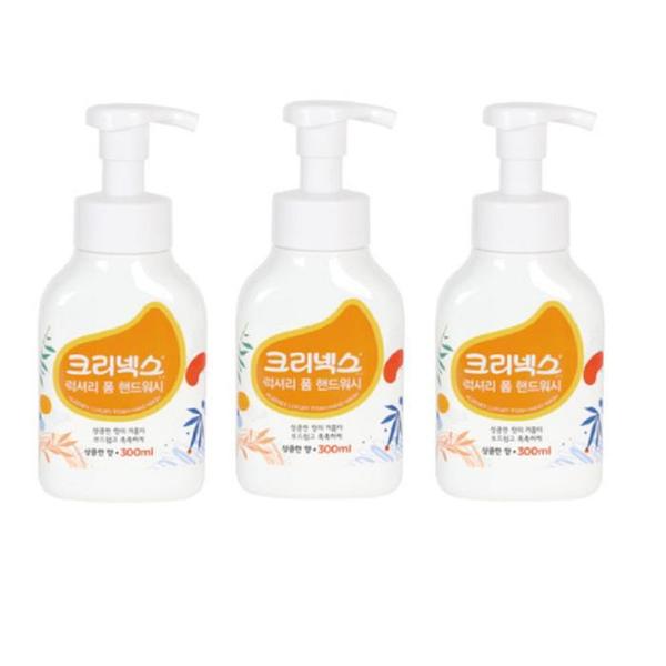 확대된 대표 크리넥스 럭셔리 폼 솝 핸드워시 거품형 손세정제 300ml x 3개(1)