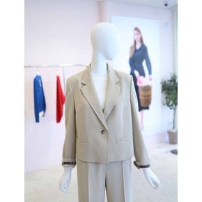 [여주점] 여성 베이직 셋업 원 버튼 숏 자켓 YW6SJ603